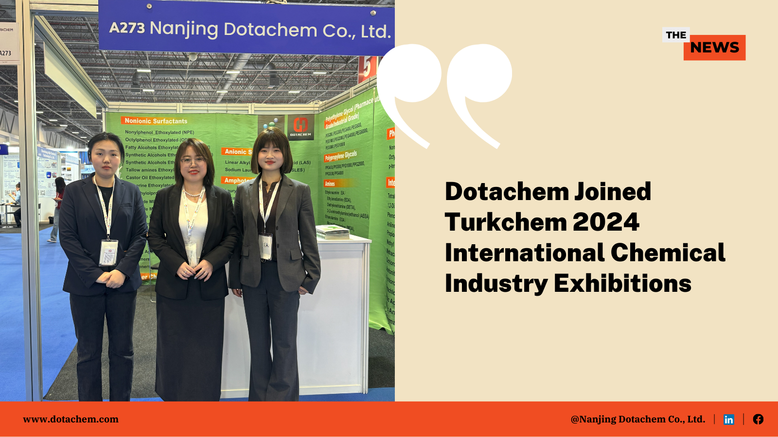 I-Dotachem inikezela kwi-2024 TURKCHEM Eurasia International Chemical Exhibition