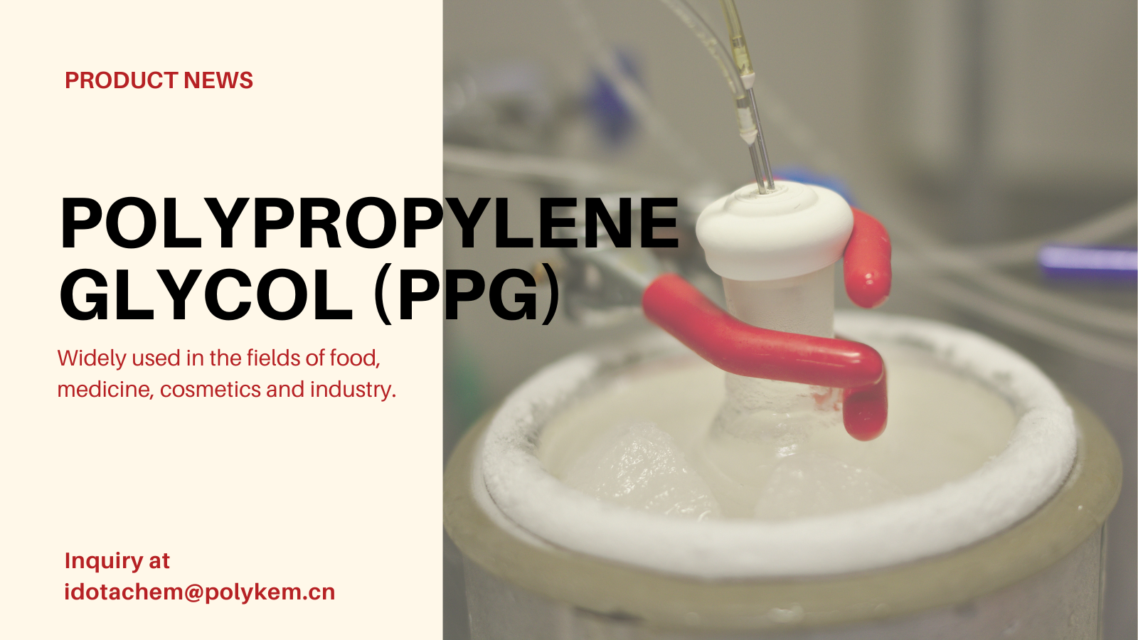 I-Polypropylene Glycol (PPG): Isisombululo sePolymer yePolymer kwizicelo zemveliso