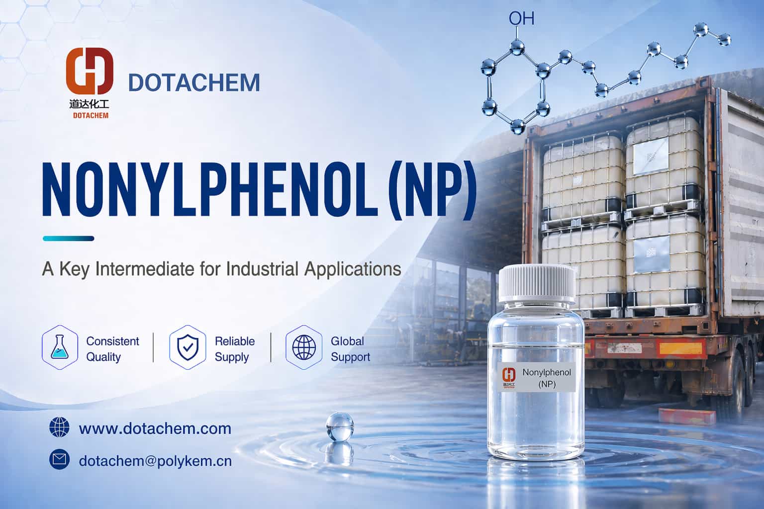 I-Dotachem Nonylphenol (NP): I-Intermediate ePhambili kwi-Industrial Applications