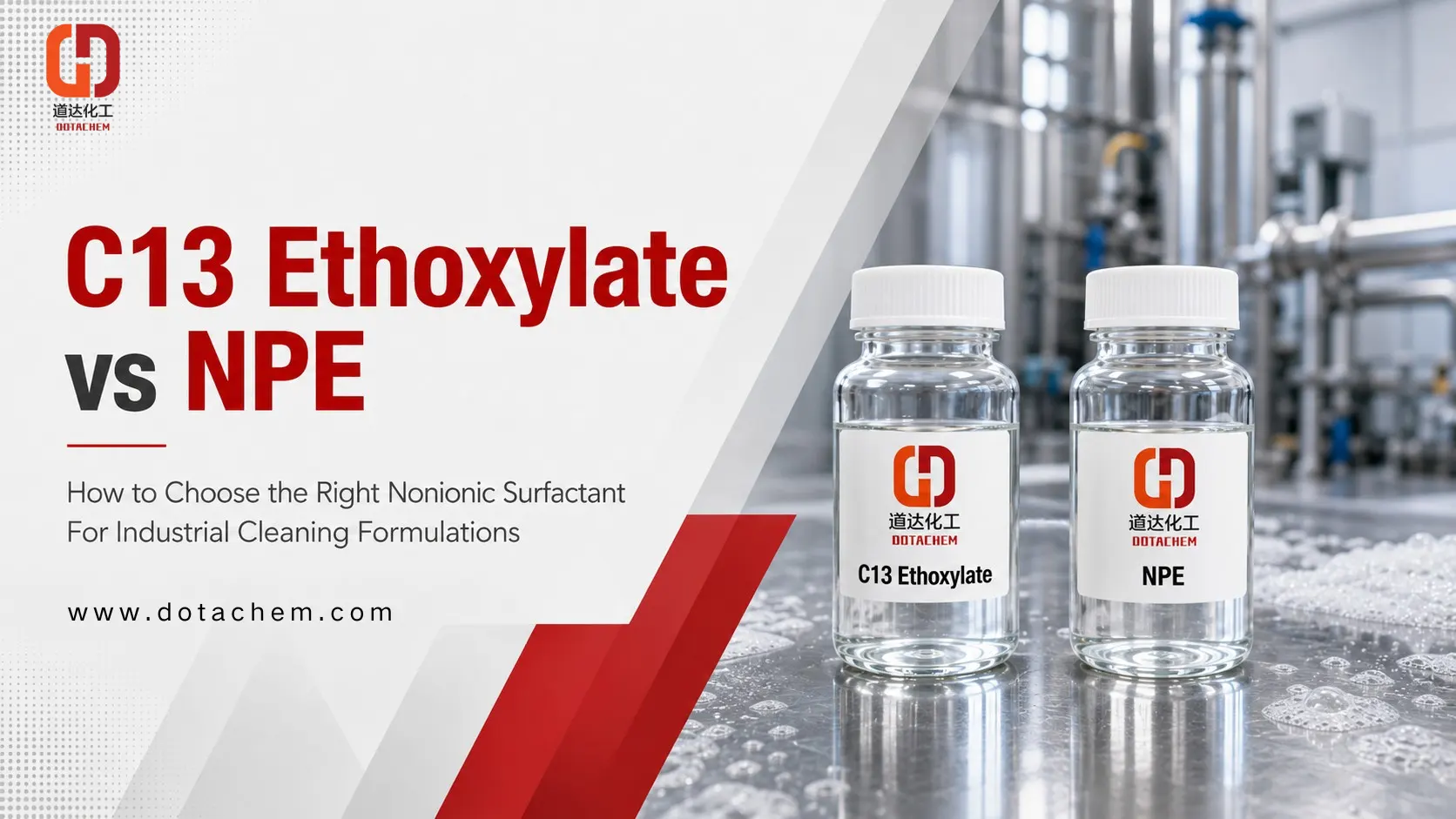 Indlela yokukhetha phakathi kwe-Alcohols C13 Ethoxylate kunye ne-NPE kwi-Industrial Cleaning Formulations