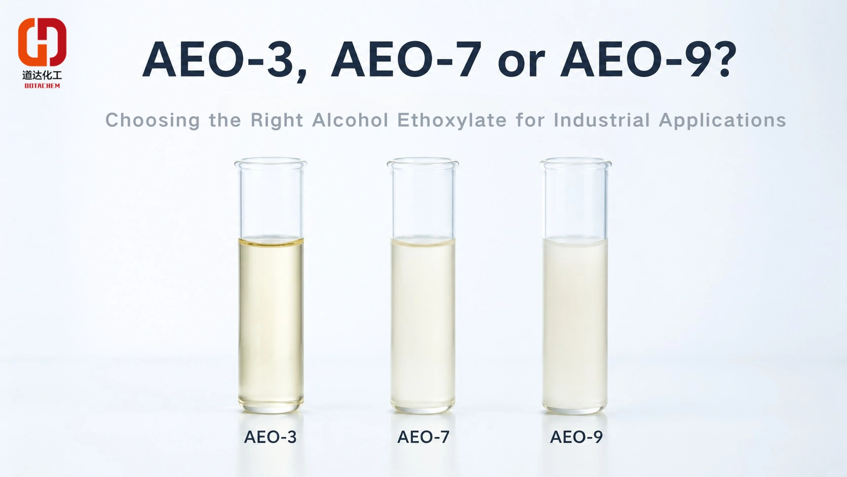 AEO-3, AEO-7 okanye AEO-9? Ukukhetha i-Alcohol Ethoxylate eLungileyo kwizicelo zoShishino